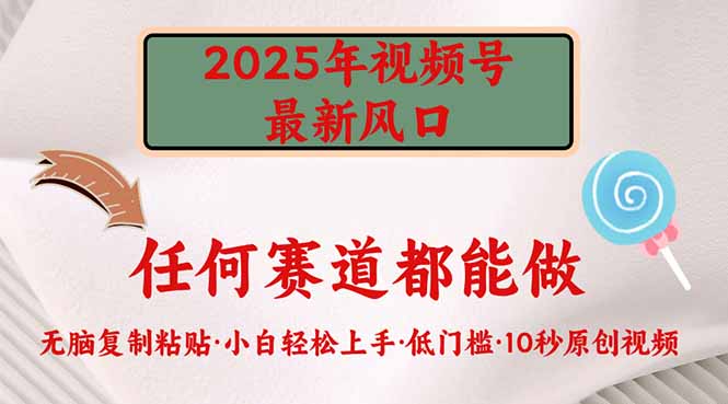 2025年视频号新风口，低门槛只需要无脑执行网赚项目-副业赚钱-互联网创业-资源整合一卡云创-专注知识分享-源码分享